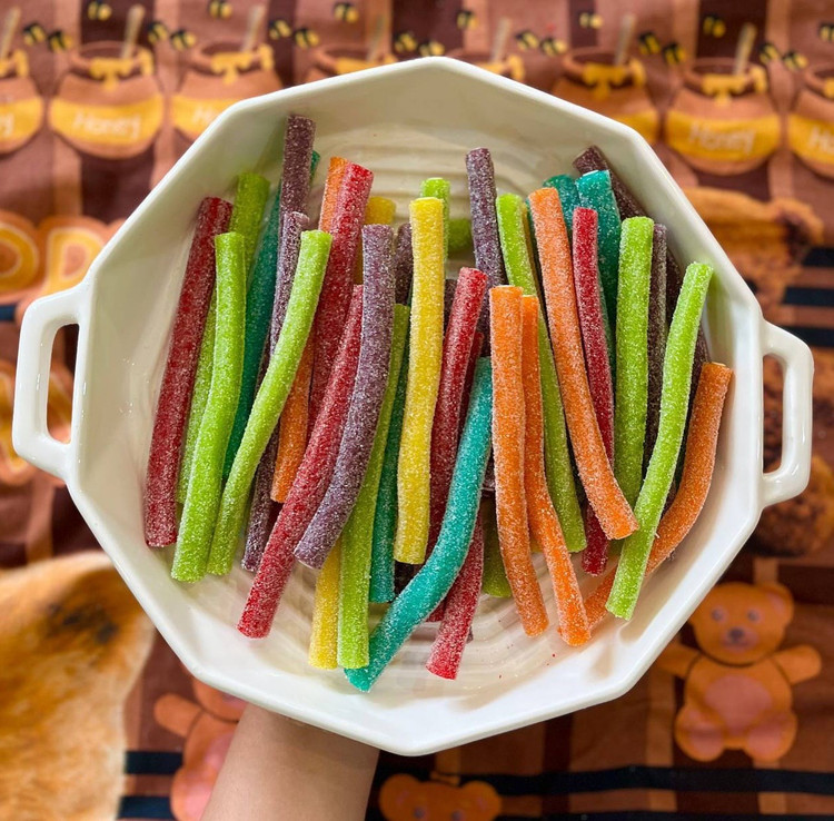 پاستیل مغزدار مارابو مدادی ۵ رنگ ترش